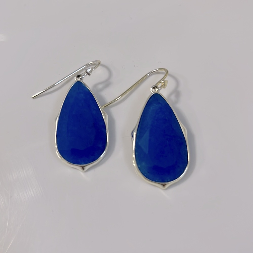 Stella & Dot blue stone earrings